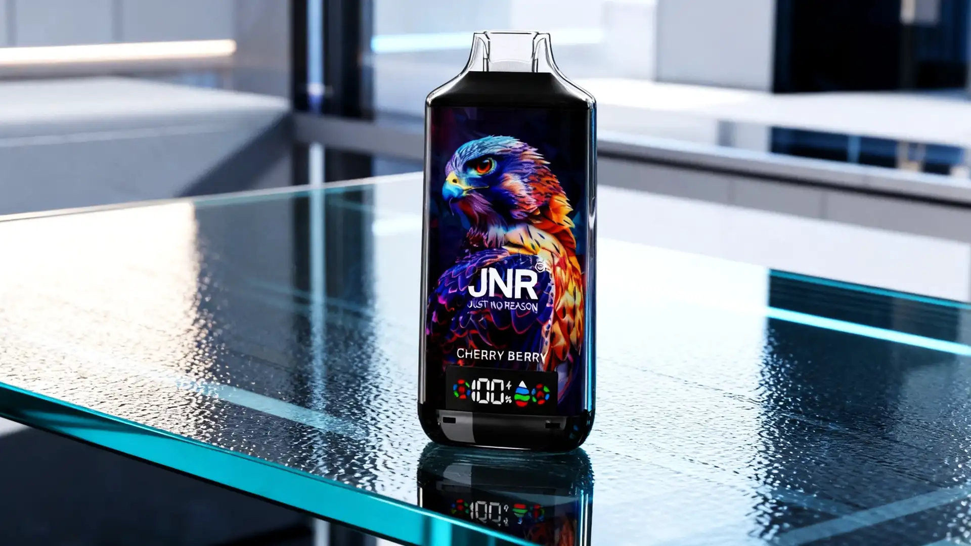 Falcon X 18K Vapes mit digitalen Displays.